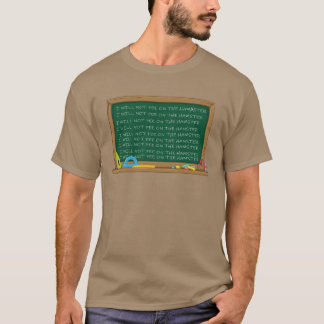 Jag kommer inte att kissa på hamstern t shirt