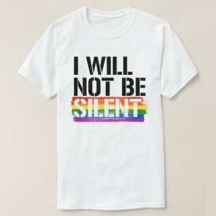 Jag kommer inte att tiga t shirt