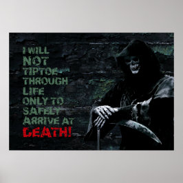 Jag kommer inte att tiptera genom livets motivatio poster