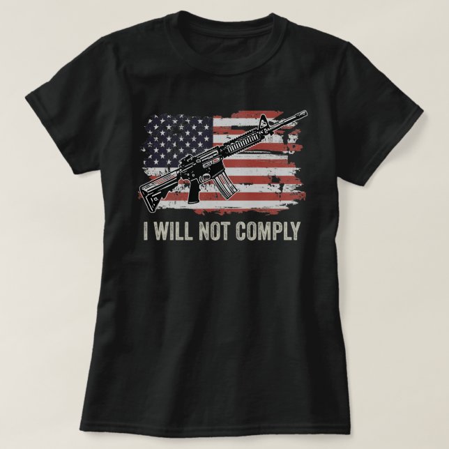 Jag kommer inte att uppfylla t shirt (Design framsida)