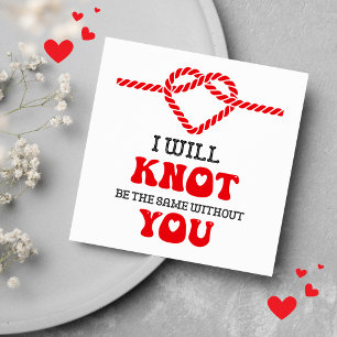 Jag kommer inte att vara densamma utan dig. julkort