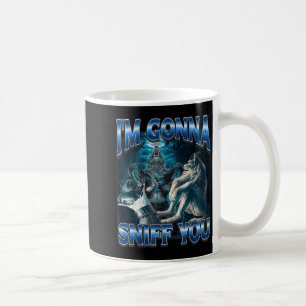 Jag kommer lukta på dig roligt Alpha Wolf Meme Ura Kaffemugg