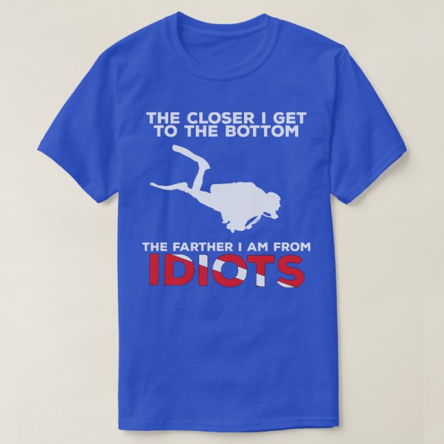 Jag kommer närmare Dykan Grund. T Shirt (Design framsida)