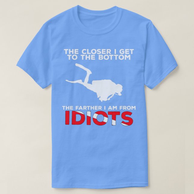 Jag kommer närmare Dykan Grund. T Shirt (Design framsida)
