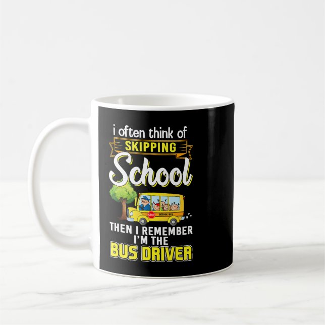 Jag kommer ofta ihåg Tänka om att hoppa över skola Kaffemugg (Vänster)