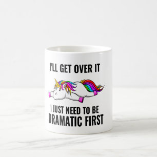 Jag kommer över det, Cute Unicorn Kaffemugg
