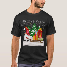 Jag kommer snart att vara hemma till jul Snö T Shirt