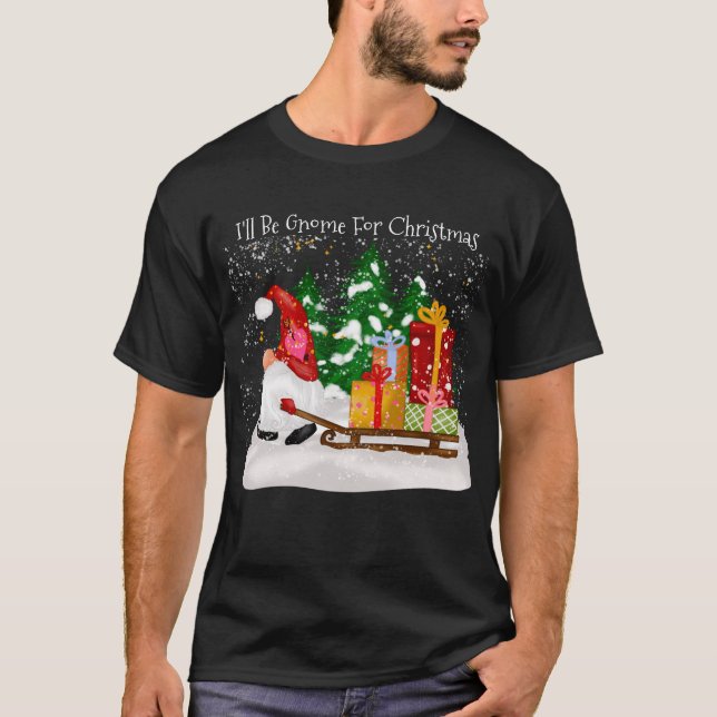 Jag kommer snart att vara hemma till jul Snö T Shirt (Framsida)