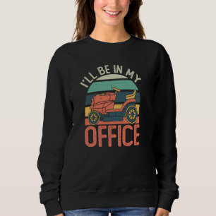 Jag kommer till mitt kontor Gräsmatta Mower Landsc T Shirt