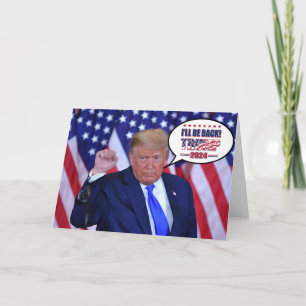 Jag kommer tillbaka - Trump 2024 Kort