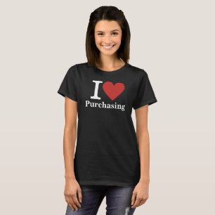Jag ❤️ Köp för ANPASSNINGSBAR till anställda Kvinn T Shirt