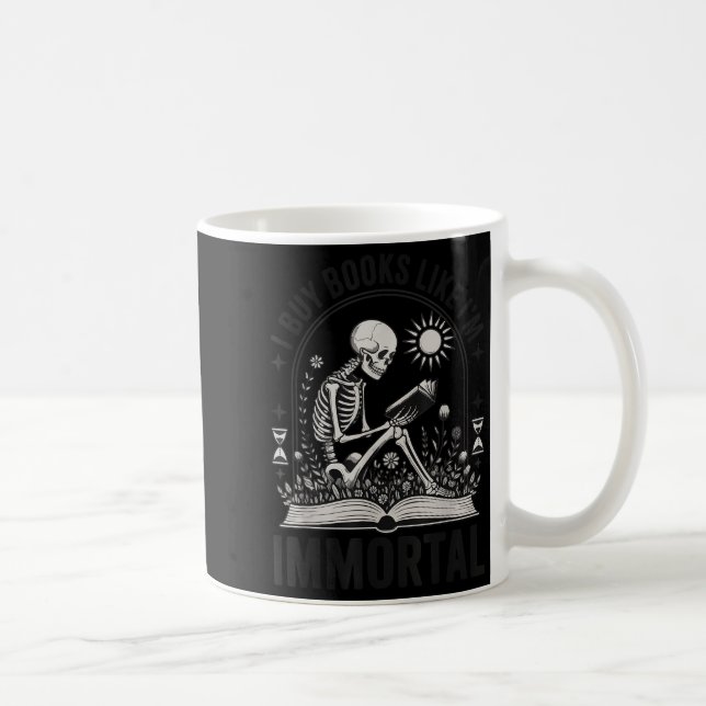 Jag köper Bokar som Im Immortal Kaffemugg (Höger)