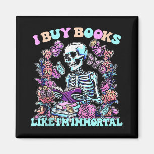 Jag köper Bokar som Im Immortal Skeleton Reader Ta Magnet
