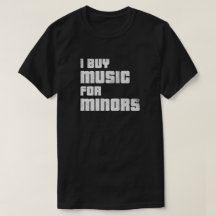 Jag köper musik för minderåriga T-shirt (väftad)
