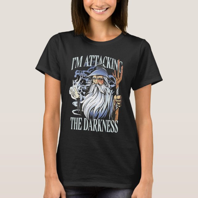 Jag kopplar mörkerguiden Witch Retro Magi T Shirt (Framsida)