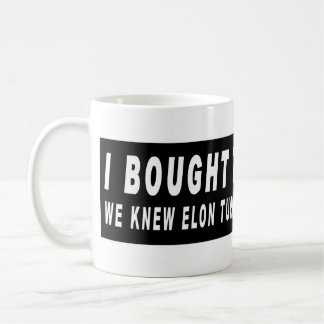 Jag köpte det här innan vi kände Elon Turned MAGA Kaffemugg
