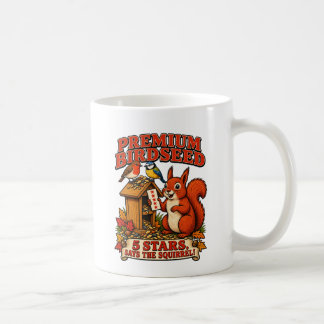 Jag köpte premiumfågelmat 5 stjärnor Squirrel Kaffemugg