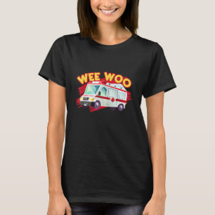 Jag kör Ambulansdrivrutinen Wee Woo Buss Sjukvårda T Shirt