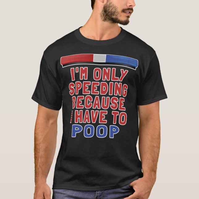 Jag kör bara för att jag måste sticka. t shirt (Framsida)