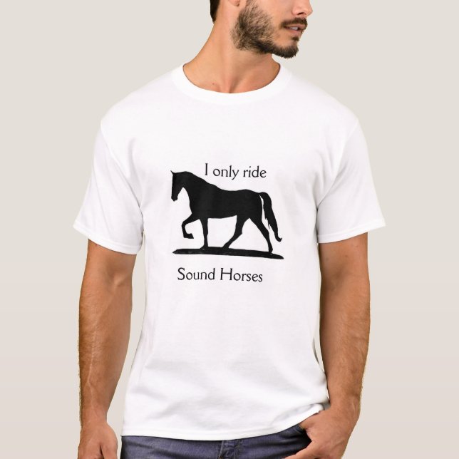 Jag kör bara Ljud Horses T-Shirt (Framsida)