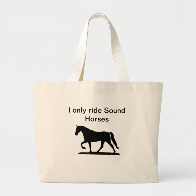 Jag kör bara Ljud Horses till Jumbo Tygkasse (Framsidan)