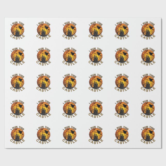 Jag kör det här Halloween-spök slottet (2)_1 Presentpapper (Platt)