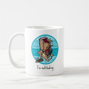 Jag kör en man Bandicoot Busker Tecknad Kaffemugg