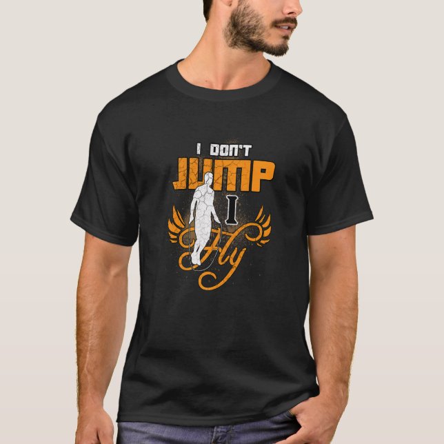 Jag kör inte över Rope Skipper Rope Jumping Worko T Shirt (Framsida)