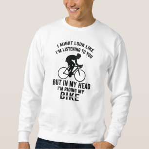 Jag kör min cykel T-Shirt Lång Ärmad Tröja