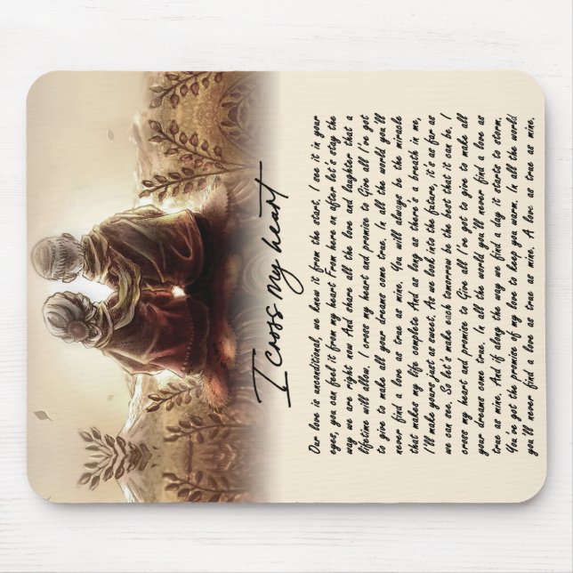 Jag Kor mitt hjärta, ett par gyllene årsdagar Musmatta (Framsidan)