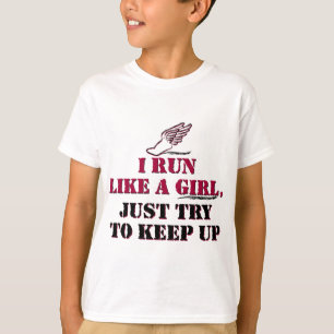 Jag kör något liknande (en röd) flicka, t-shirt