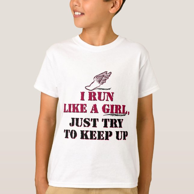 Jag kör något liknande (en röd) flicka, t-shirt (Framsida)