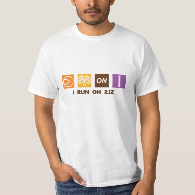 Jag kör på 2JZ T-shirt (Framsida)