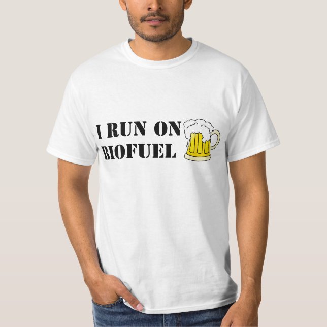 Jag kör på biobränsleT-tröja T-shirt (Framsida)