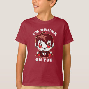 Jag kör på dig Förklaring av Cute Vampre Kärlek T Shirt