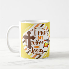 Jag kör på kaffe- och Jesus kristentro Kaffemugg