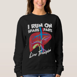Jag Kör På Reservdelar Levertransplantation Organ T Shirt