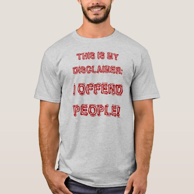 JAG KRÄNKER FOLK! TEE SHIRT (Framsida)