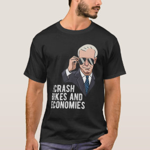Jag kraschar Bikes and Economie, Lena Joe Biden Fa T Shirt