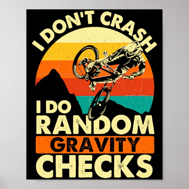 Jag kraschar inte Jag gör slumpmässiga gravitation Poster (Framsidan)