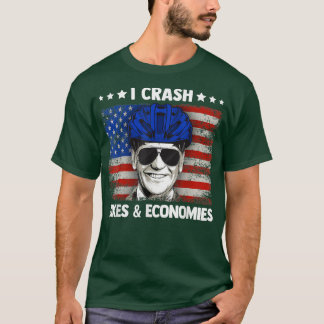 Jag kraschbikes och ekonomi - en lätt bicykelolyck t shirt