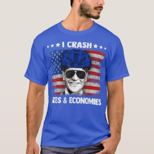 Jag kraschbikes och ekonomi - en lätt bicykelolyck t shirt