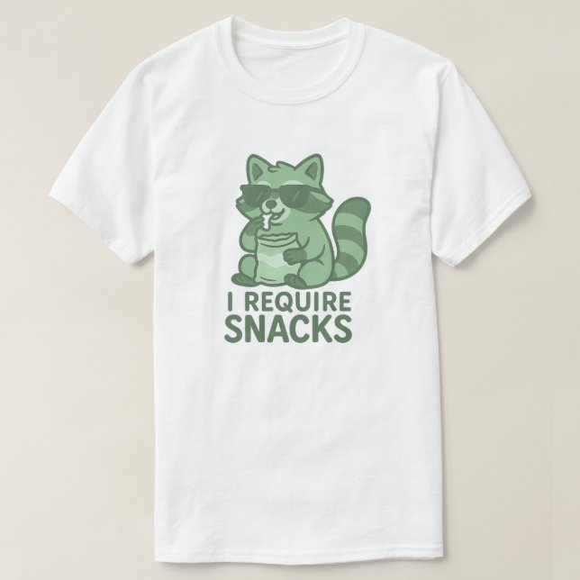 JAG KRÄVER SNACKS T SHIRT (Design framsida)