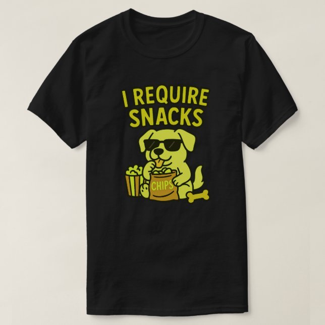 JAG KRÄVER SNACKS T SHIRT (Design framsida)