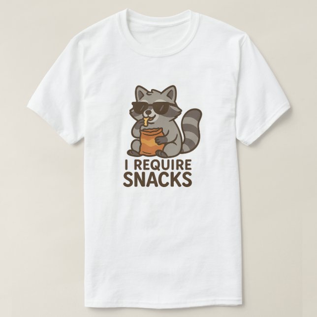 JAG KRÄVER SNACKS T SHIRT (Design framsida)