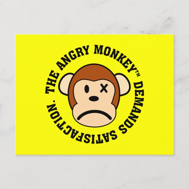 Jag kräver tillfredsställelse vykort (Framsida)