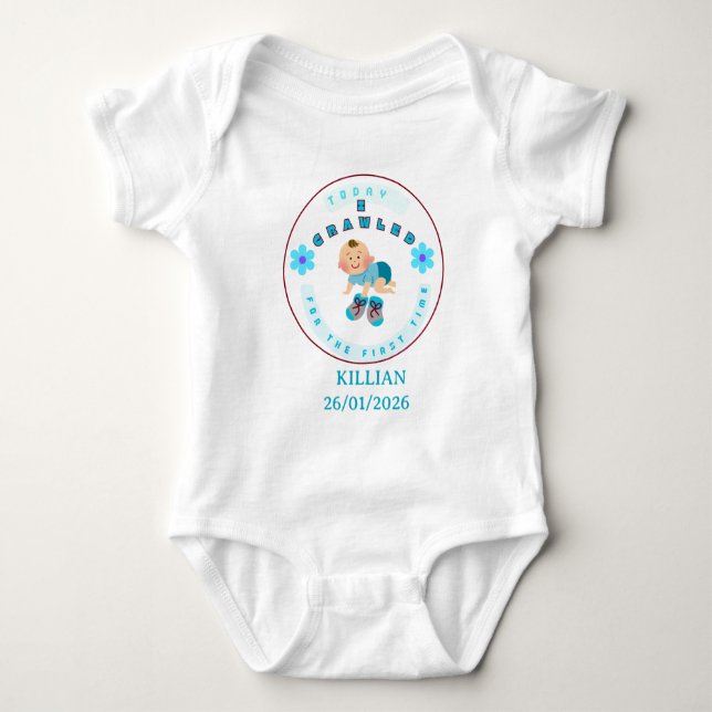 Jag kröp för första gången  t shirt (Framsida)