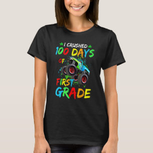 Jag krossade 100 dagar av första Klass Monster Las T Shirt