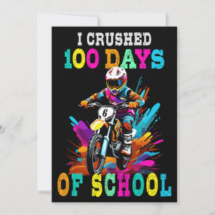Jag krossade 100 dagar av Motocross i skolan Inbjudningar