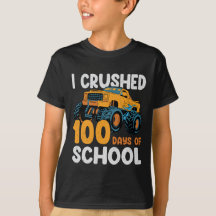 🎉 jag krossade 100 dagar av skola T-Shirt - Rolig